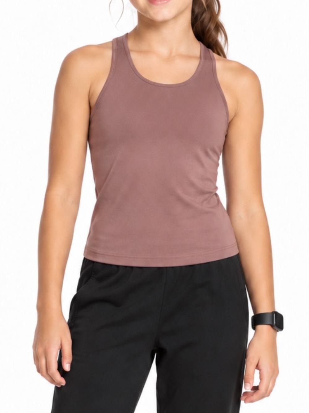 Athleta Girl Ready Set Racerback Mauve Tank TopTop GIRLS XL 14/16